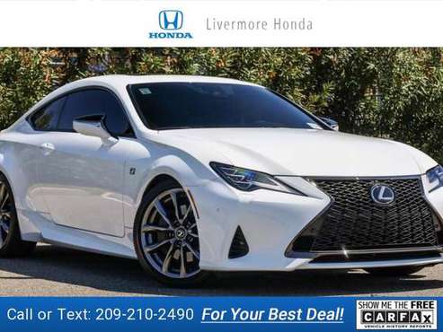 2019 Lexus RC coupe White - - by dealer - vehicle for sale in Livermore, CA