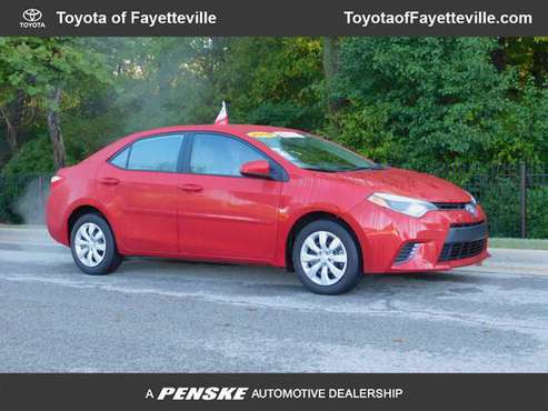 2016 *Toyota* *Corolla* *4dr Sedan CVT LE* RED for sale in Fayetteville, AR