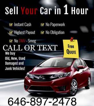 Sell your car today for sale in NEW YORK, NY