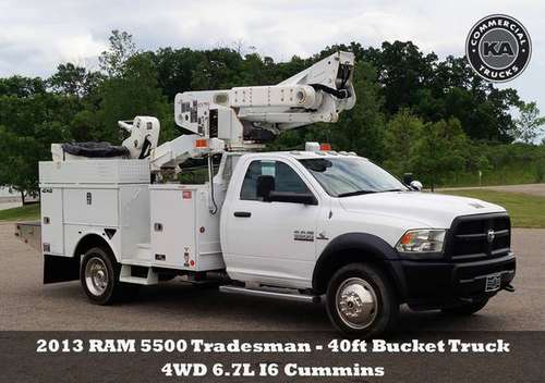 2013 RAM 5500 4X4 - 40ft Altec Bucket Truck - 4WD 6.7L I6 Cummins -... for sale in Dassel, MN