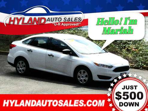 2017 FORD FOCUS S *ONLY $500 DOWN DRIVES IT HOME @ HYLAND AUTO 👍 for sale in Springfield, OR