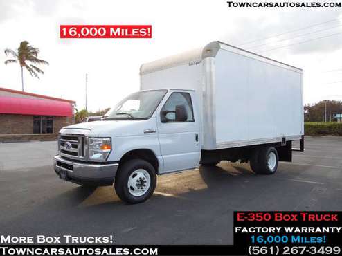 Ford E350 Box Truck *16,000 MILES* Cutaway Box Van Box Truck - cars... for sale in south florida, FL