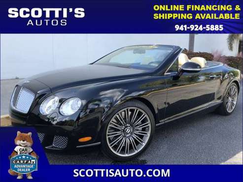 2010 Bentley Continental GT SPEED EDITION CONVERTIBLE~ CLEAN CARFAX~... for sale in Sarasota, FL