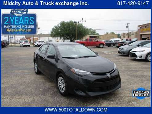 2018 Toyota Corolla LE CVT 500totaldown com low monthly pymts for sale in Haltom City, TX