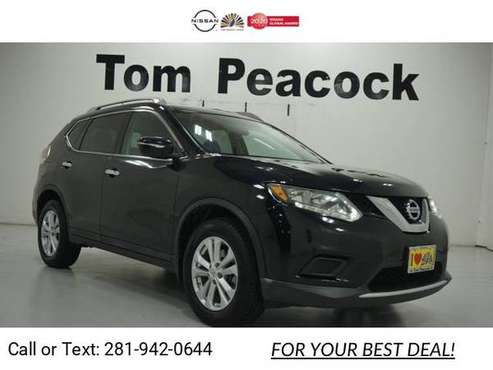 2015 Nissan Rogue SV suv BLACK - cars & trucks - by dealer - vehicle... for sale in Houston, TX