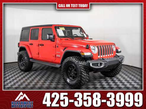 Lifted 2019 Jeep Wrangler Unlimited Sahara 4x4 for sale in Lynnwood, WA