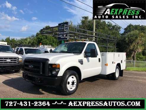 2008 FORD F350 SERVICE UTILITY TRUCK WITH LADDER RACK ONE OWNER for sale in TARPON SPRINGS, FL 34689, FL