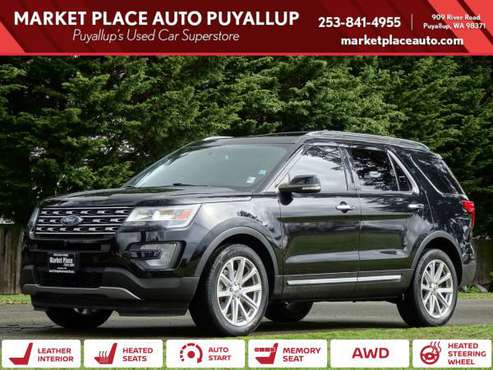 2017 Ford Explorer AWD All Wheel Drive Limited SUV for sale in PUYALLUP, WA