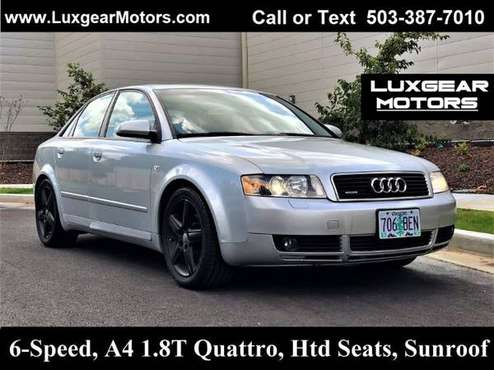 2004 Audi A4 1.8T Quattro AWD, 6-Speed Htd Seats, Sunroof, Prem for sale in Milwaukie, OR
