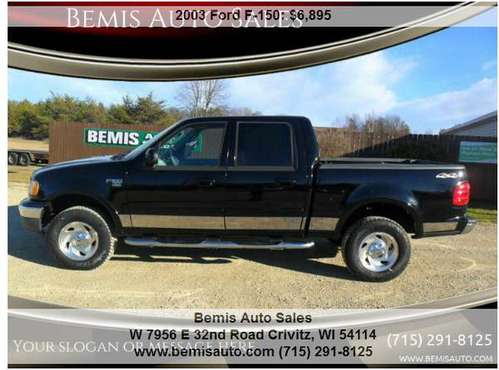 2003 FORD F-150 SUPERCREW XLT 4X4 - cars & trucks - by dealer -... for sale in Crivitz, WI