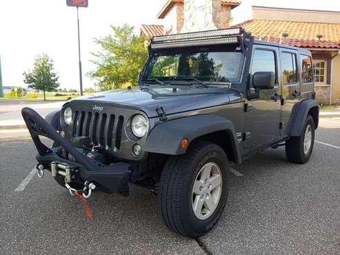 2018 JEEP WRANGLER JK HARD TOP ONLY 19K MILES! LED LIGHT BARS! WINCH! for sale in Norman, TX