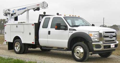 2012 Gas Powered Ford F-550 4X4 5,000lb.Crane Service Truck - cars &... for sale in Barnsdall, OK