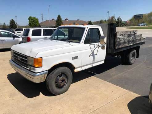 1991 Ford F-350 Flat Bed Dual Rear Tires 5 8L V8 RWD Pickup - cars & for sale in Lafayette, IN