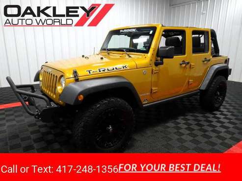 2014 Jeep Wrangler Unlimited 4x4 T-ROCK unlimited hardtop hatchback... for sale in Branson West, MO