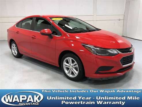 2016 Chevrolet Cruze LT with - cars & trucks - by dealer - vehicle... for sale in Wapakoneta, OH
