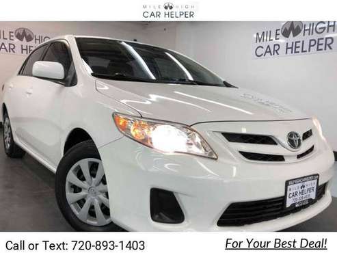 2011 Toyota Corolla LE coupe White - - by dealer for sale in Denver , CO