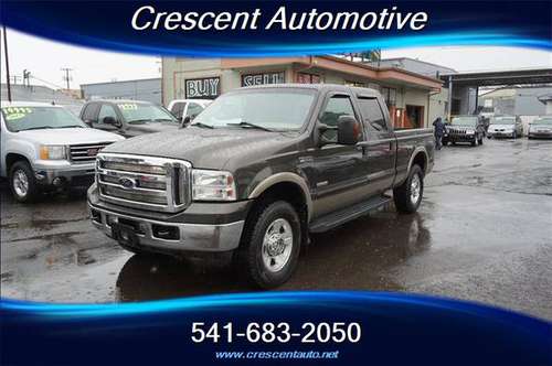☾ 2006 Ford F250 Super Duty Crew Cab Lariat Pickup 6 3/4 ft for sale in Eugene, OR