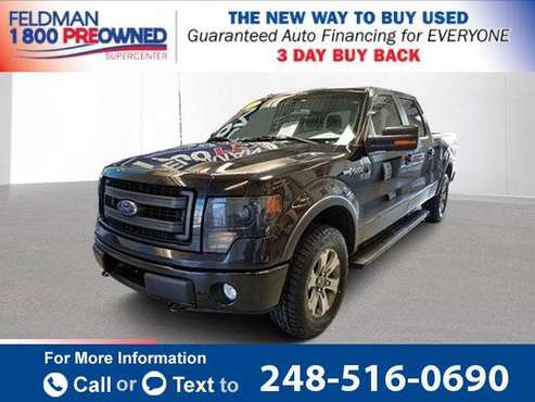 2013 *Ford* *F150* FX4 pickup Tuxedo Black Metallic for sale in Waterford Township, MI