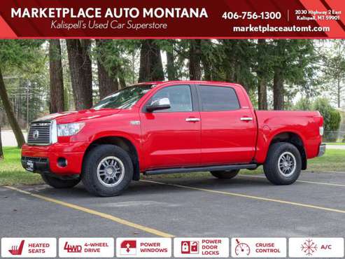 2013 TOYOTA TUNDRA CREWMAX 4x4 4WD Crew cab LIMITED PICKUP 4D 5 1/2 for sale in Kalispell, MT