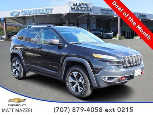 2015 Jeep Cherokee SUV Trailhawk (Brilliant Black Crystal for sale in Lakeport, CA