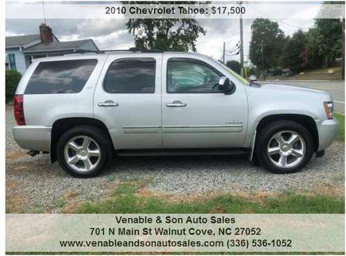2010 Chevrolet Tahoe LTZ 4x4 4dr SUV - cars & trucks - by dealer -... for sale in Walnut Cove, NC