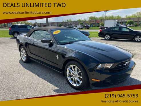 2011 Ford Mustang Convertible - 101k miles - Black on Black - cars for sale in Merrillville , IN