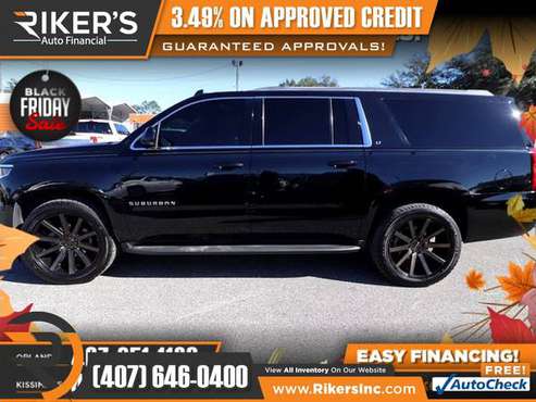 $444/mo - 2016 Chevrolet Suburban LT - 100 Approved! - cars & trucks... for sale in Kissimmee, FL