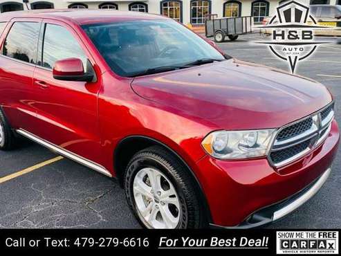 2013 Dodge Durango SXT 4dr SUV suv Burgundy - cars & trucks - by... for sale in Fayetteville, AR