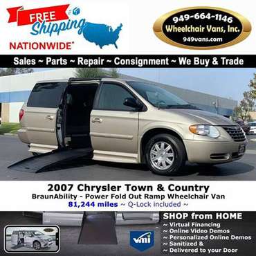 2007 Chrysler Town & Country Touring Wheelchair Van BraunAbility - -... for sale in LAGUNA HILLS, UT