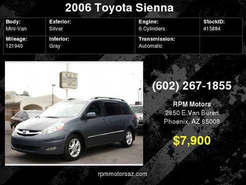 2006 Toyota Sienna XLE for sale in Phoenix, AZ