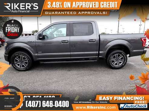 $418/mo - 2017 Ford F-150 XLTCrew Cab - 100 Approved! - cars &... for sale in Kissimmee, FL
