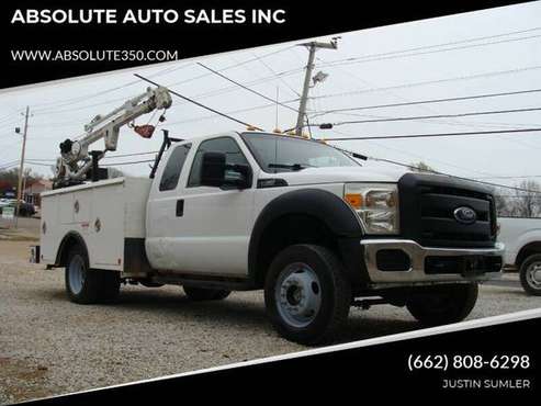 2013 FORD F450 EXT CAB DUALLY SERVICE W/ CRANE STOCK #775 - ABSOLUTE... for sale in Corinth, AL