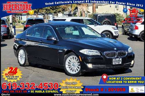 2012 BMW 5 SERIES 535I SEDAN-EZ FINANCING-LOW DOWN! - cars & trucks... for sale in El Cajon, CA