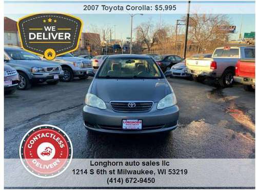 2007 Toyota Corolla CE - - by dealer - vehicle for sale in milwaukee, WI