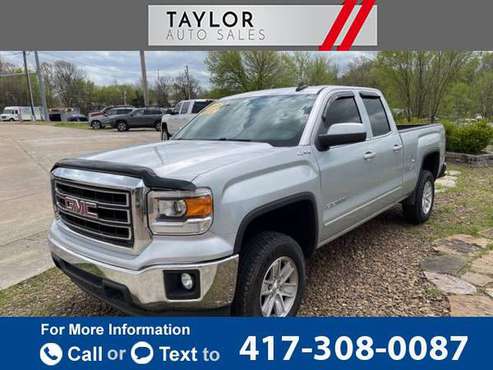 2015 GMC Sierra 1500 SLE 4x4 4dr Double Cab 6 5 ft SB pickup SILVER for sale in Springdale, MO