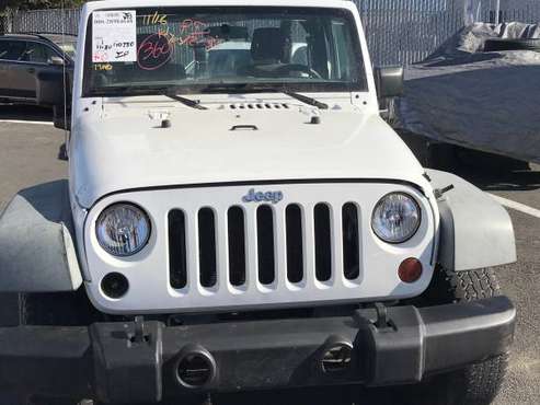 2011 Jeep Wrangler 4x4 White 120k 6 cyl - - by for sale in San Pablo, CA