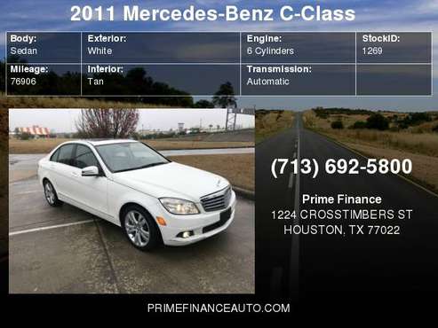 2011 Mercedes-Benz C-Class 4dr Sdn C 300 4MATIC for sale in Houston, TX