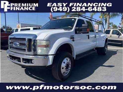 R. 2008 Ford F450 SD Crew Cab LARIAT DIESEL 4X4 DUALLY LEATHER SUNROOF for sale in Stanton, CA