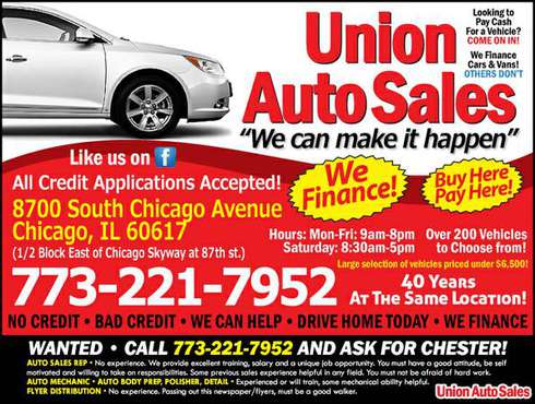 Why Walk? 200 used cars to choose from Drive Home Today - cars &... for sale in Chicago, IL