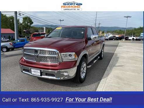 2015 Ram 1500 Laramie pickup Deep Cherry Red Crystal Pearlcoat for sale in LaFollette, TN