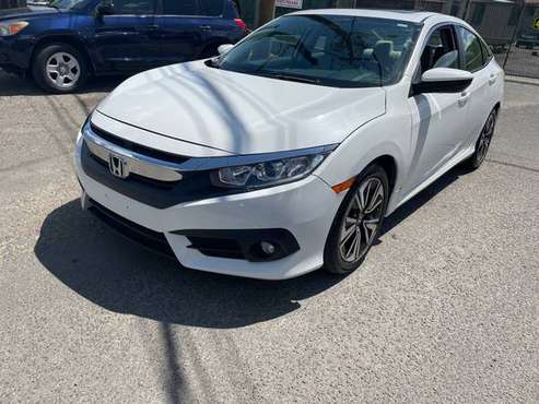 2017 Honda Civic EX SunRoof AT AC All power White MD Inspected only for sale in Temple Hills, District Of Columbia
