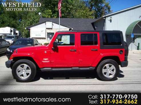 2011 Jeep Wrangler Unlimited Sahara 4WD - cars & trucks - by dealer... for sale in NOBLESVILLE, IN
