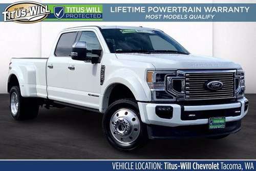 2020 Ford Super Duty F-450 DRW Diesel 4x4 4WD Truck Crew Cab - cars for sale in Tacoma, WA