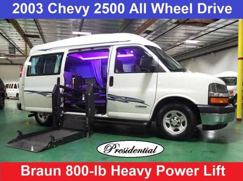 2003 Chevy 2500 AWD Wheelchair Handicap Conversion Van for sale in Los Angeles, CA