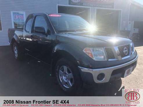 2008 NISSAN FRONTIER SE 4X4! TOW! BEDLINER! MUDFLAPS! BLACK ON... for sale in N SYRACUSE, NY