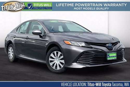 2020 Toyota Camry Certified Electric Hybrid LE Sedan for sale in Tacoma, WA