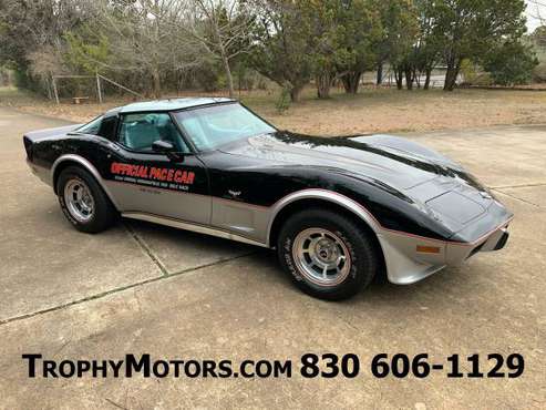 1978 Chevrolet Corvette Indy pace car 5k miles stk 9986 - cars & for sale in New Braunfels, TX