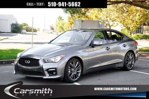 2016 Q50S 3.0t Red Sport 400 Sport Premium Plus Driver Assist Packag for sale in Fremont, CA