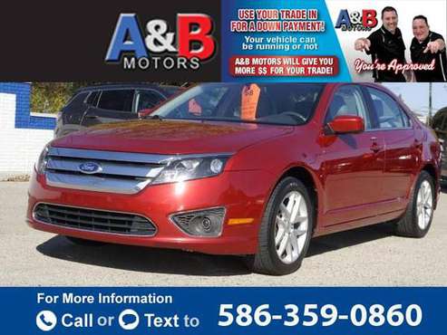 2011 Ford Fusion 4dr Sdn SEL FWD sedan Red - cars & trucks - by... for sale in Roseville, MI