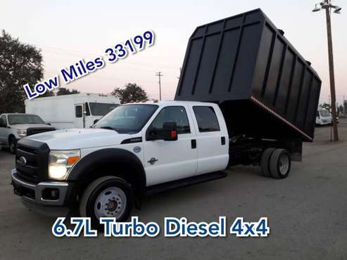 2011 FORD F550 CREW CAB+4WD+DUMP CHIPPER TRUCK+LOW MILES+TURBO... for sale in San Jose, OR